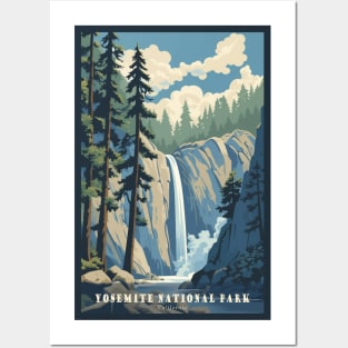 Yosemite National Park Vintage Travel Poster Posters and Art